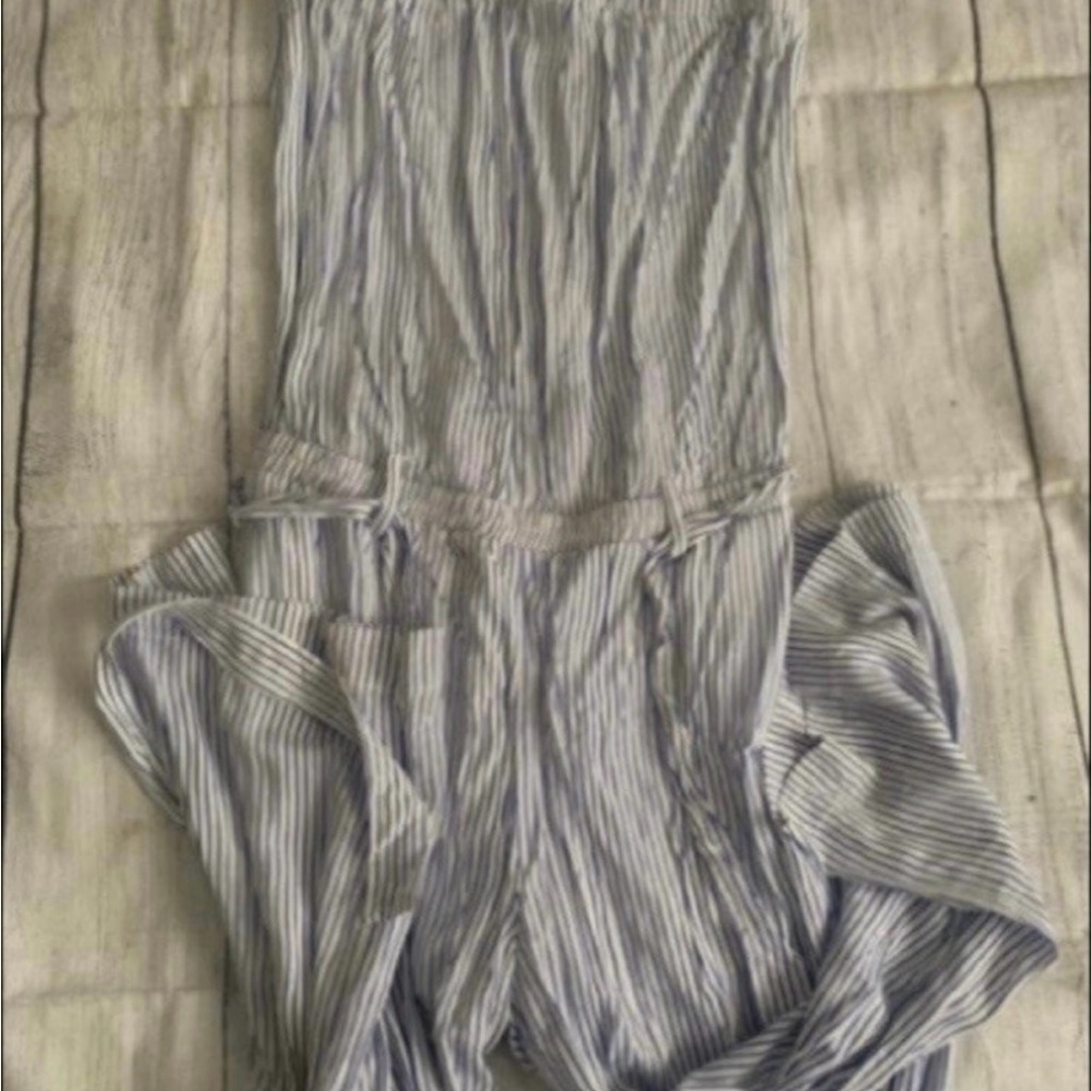 Forever 21 Blue and White Striped Garment